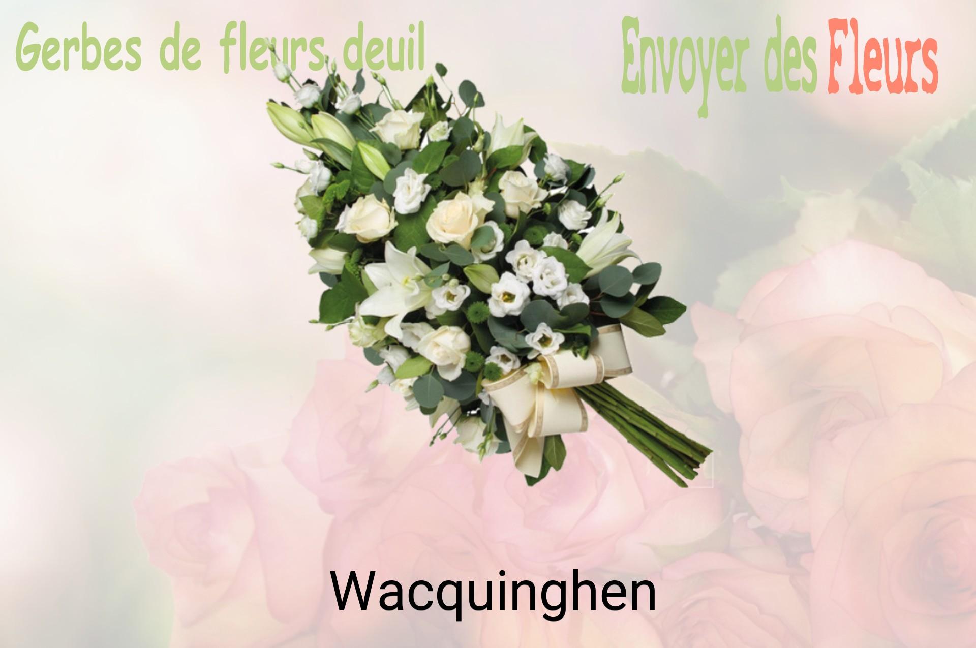 Gerbe de fleurs de deuil livrée à Wacquinghen